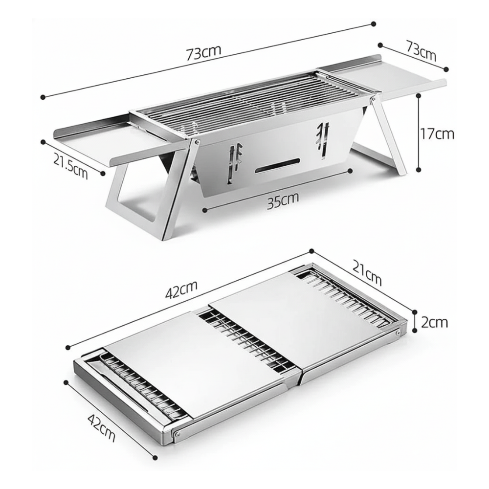 Folding BBQ For Camping & Expedition - 🔥 Black Friday Offer 🔥