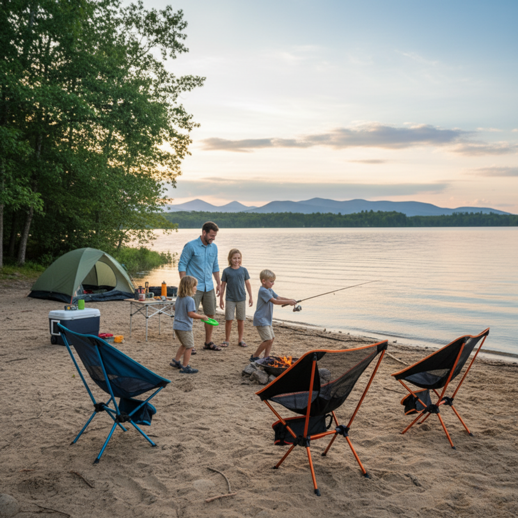 Folding Portable Chair For Camping/Fishing/Hiking/Beach