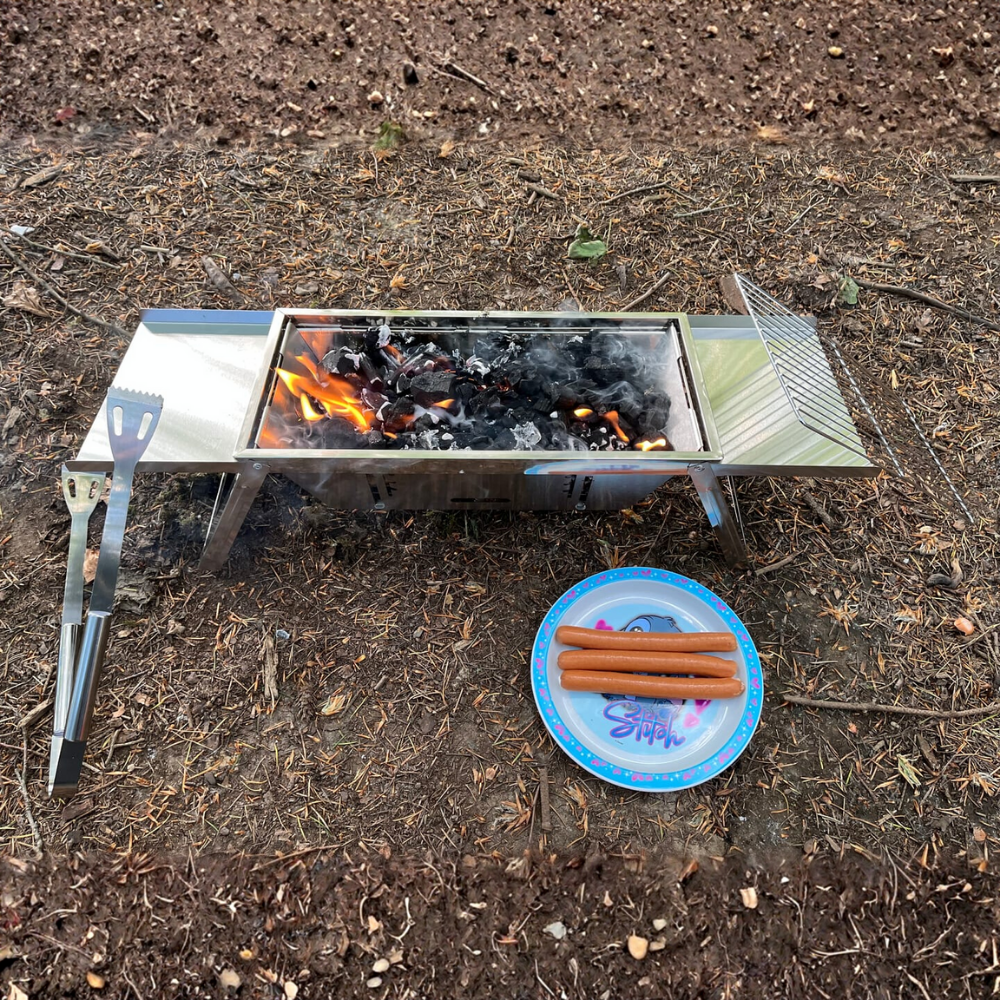 Folding BBQ For Camping & Expedition - 🔥 Black Friday Offer 🔥
