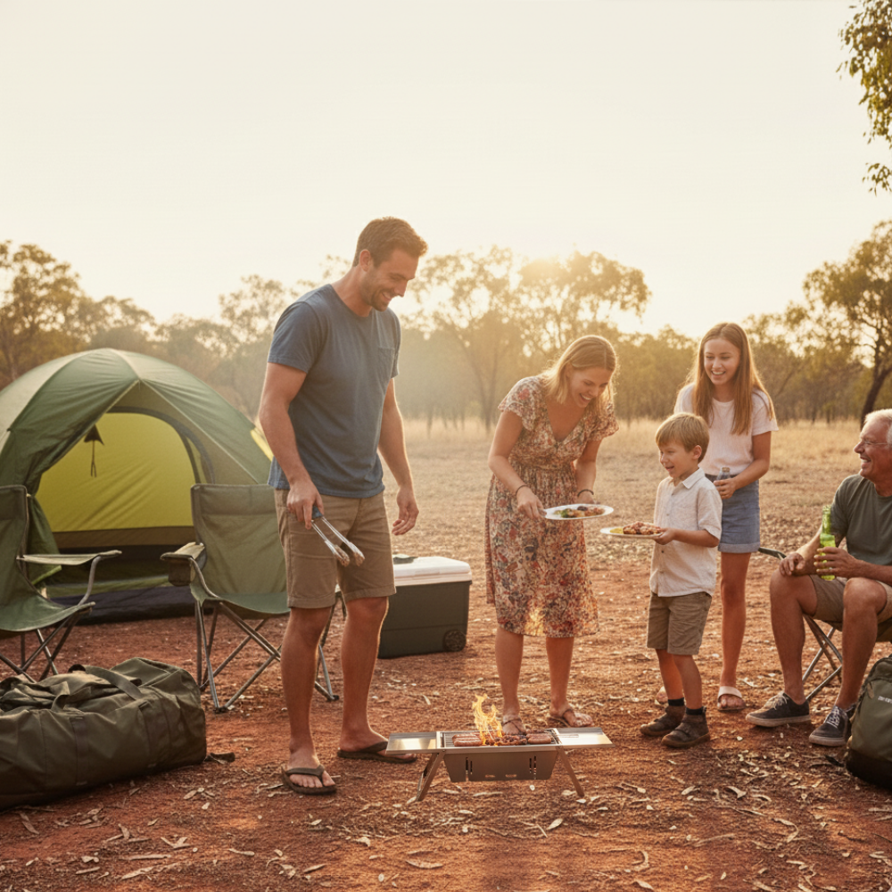 Folding BBQ For Camping & Expedition - 🔥 Black Friday Offer 🔥