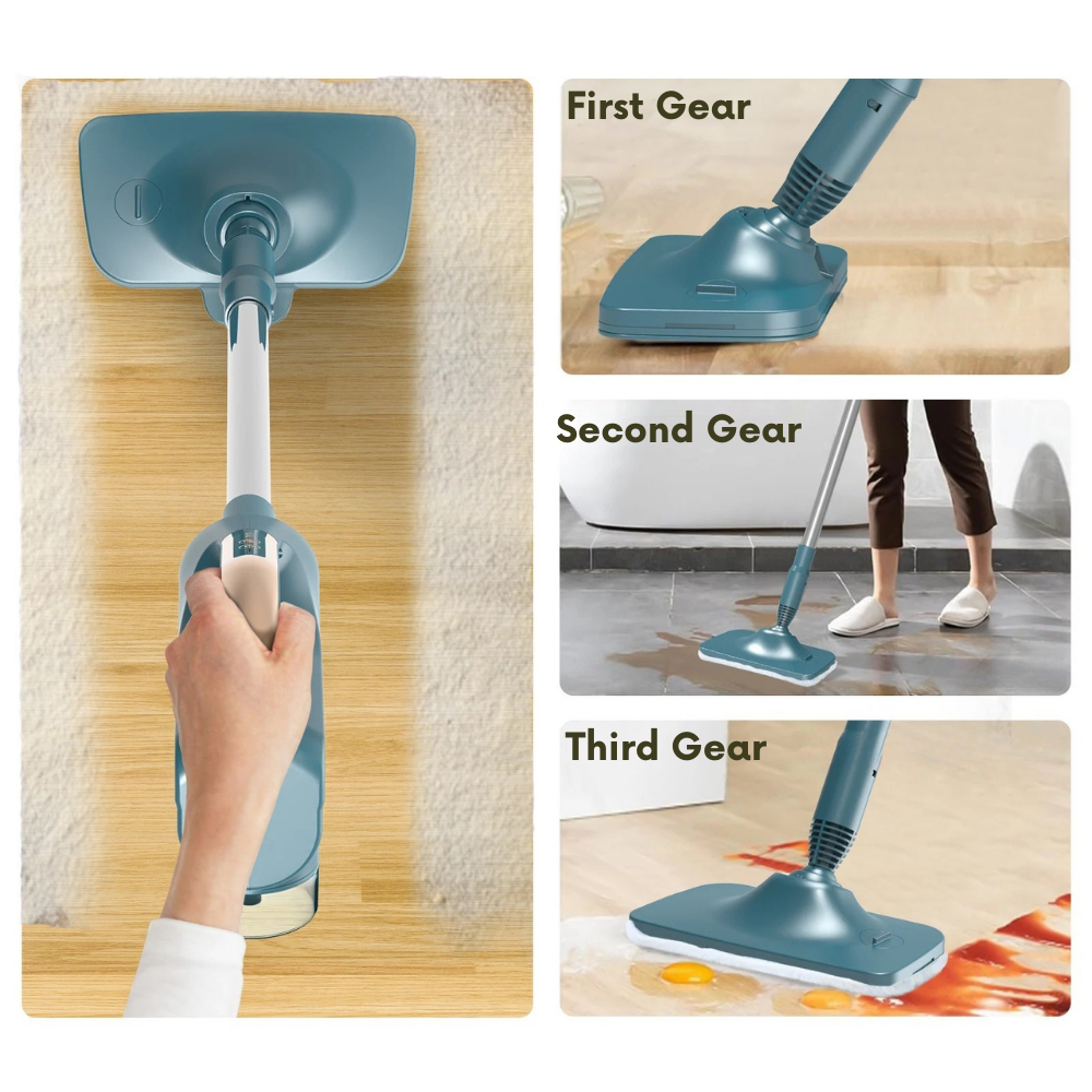 6-in-1 Handheld Steam Mop For Carpet, Floor & Glass