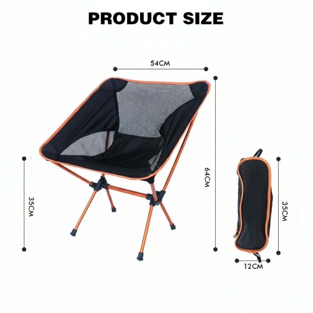 Folding Portable Chair For Camping/Fishing/Hiking/Beach