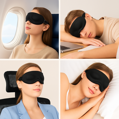 3D Sleep Mask + FREE Ear Plugs