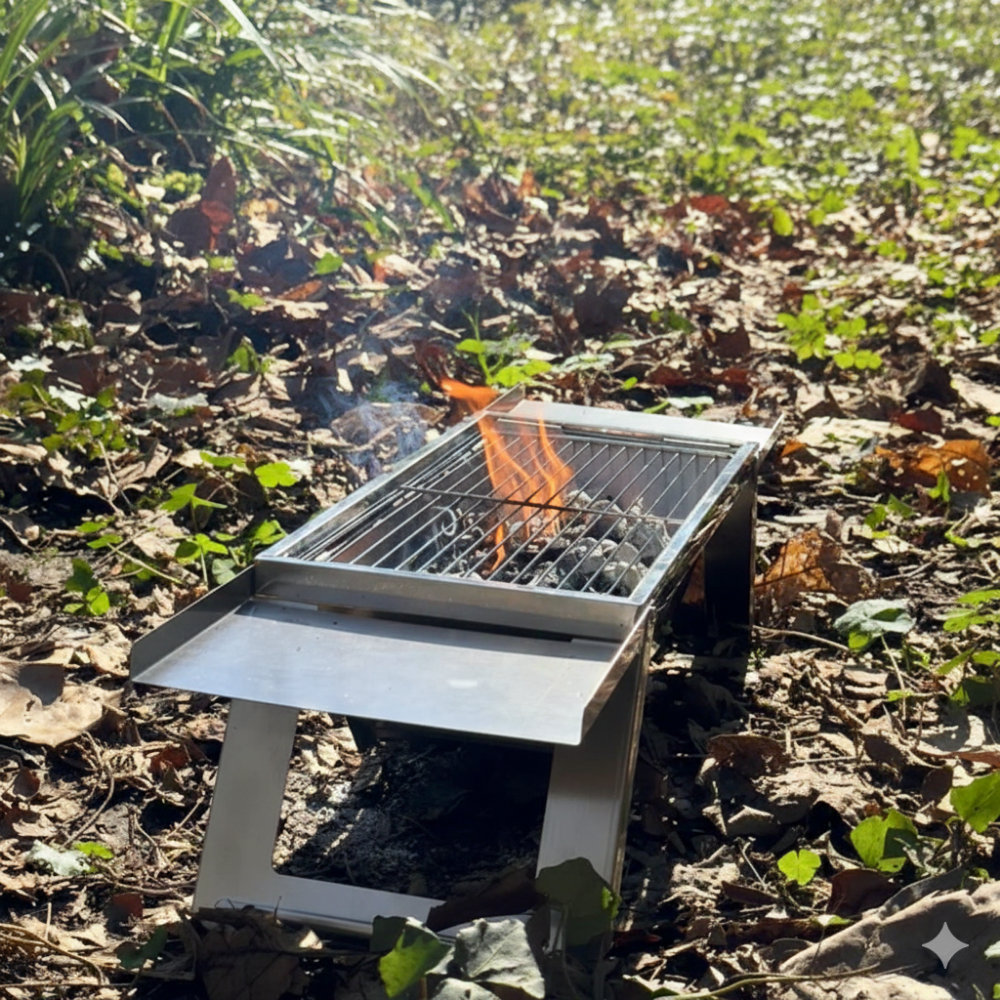 Folding BBQ For Camping & Expedition - 🔥 Black Friday Offer 🔥