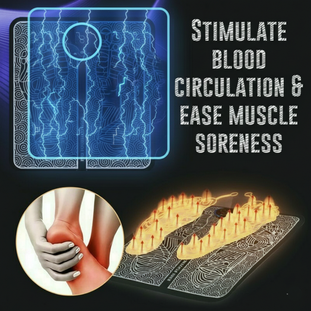 Rechargeable EMS Foot & Leg Massage Mat