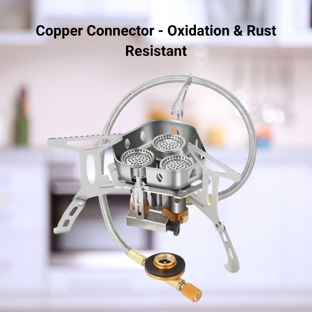 Gas Camping Stove – 5800W 3 Heads Portable Outdoor Burner