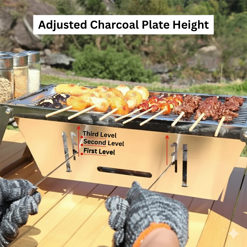 Folding BBQ For Camping & Expedition - 🔥 Black Friday Offer 🔥