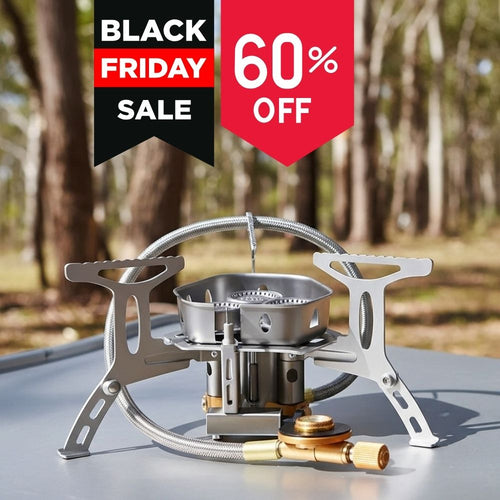 Snug-Fit Gas Camping Stove – Cook Meals In Half The Time