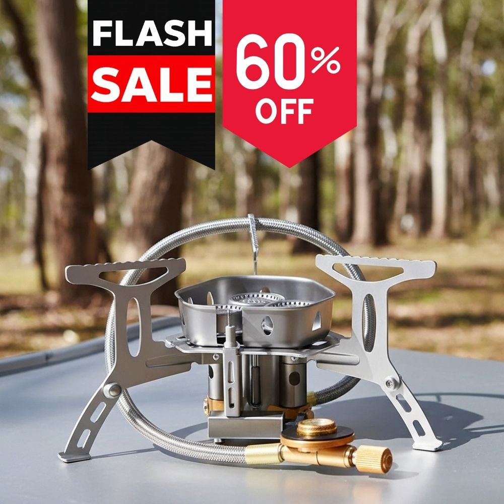 Snug-Fit Gas Camping Stove – Cook Meals In Half The Time