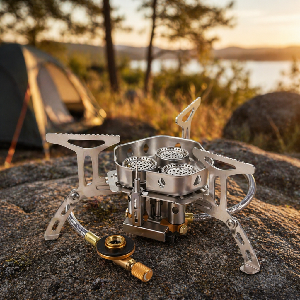 3 Burner Camping Stove – Cook Meals In Half The Time