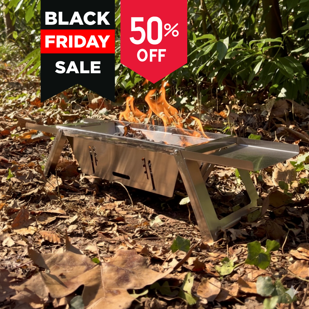 Folding BBQ For Camping & Expedition - 🔥 Black Friday Offer 🔥