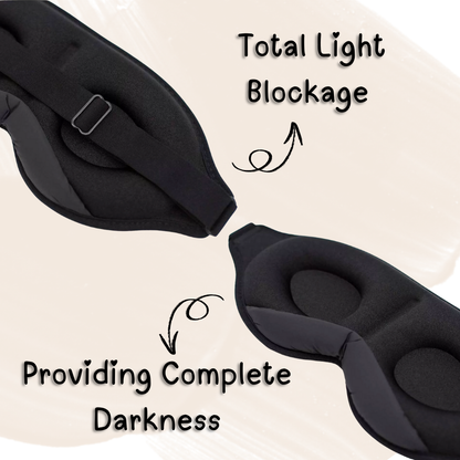 3D Sleep Mask + FREE Ear Plugs