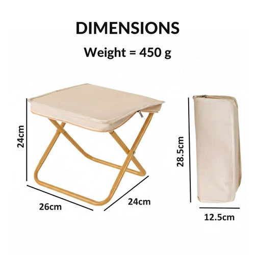 2-in-1 Portable Folding Stool & Chair